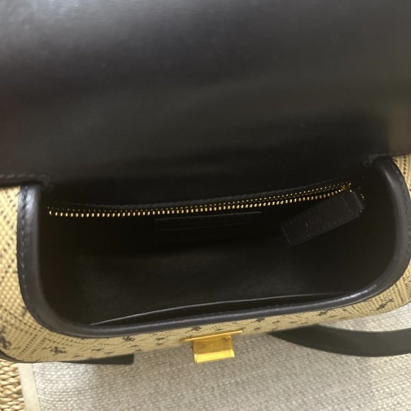 Saint Laurent Flap Satchel Monogram All Over Canvas & Leather - Excellent Cond. - Picture 9 of 13